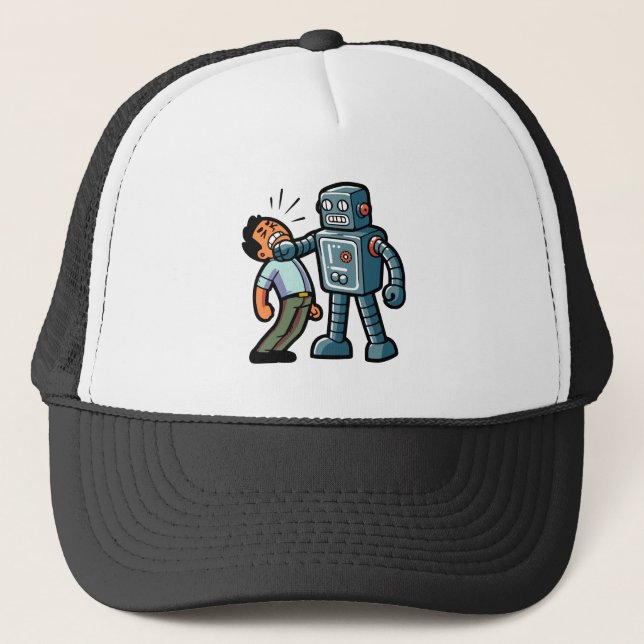 Gorra De Camionero Angry Robot (Anverso)