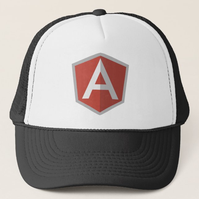 Gorra De Camionero AngularJS Escudo Logotipo (Anverso)