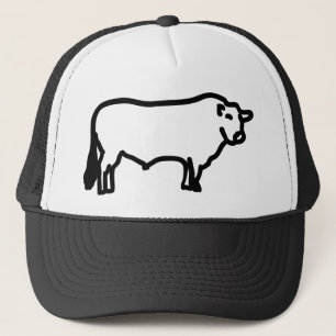 Gorra De Camionero angus negro grande