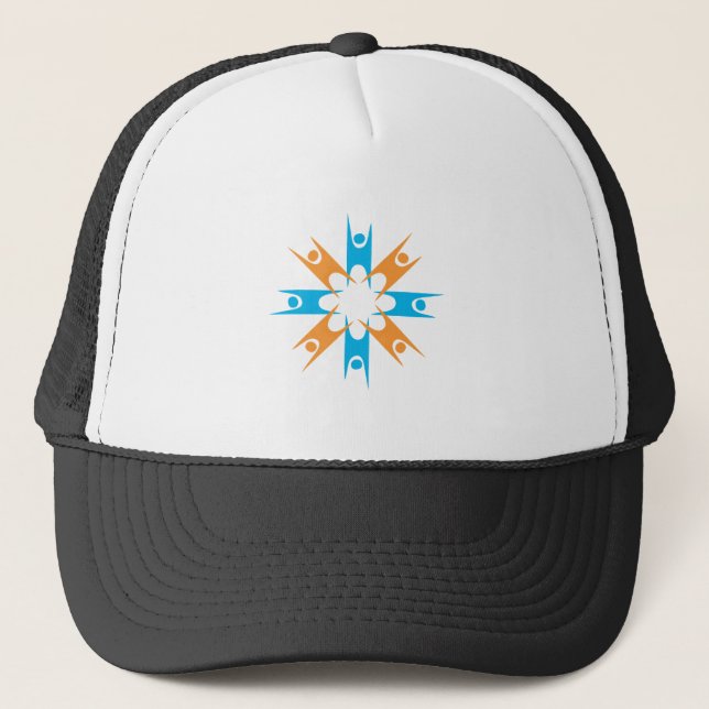 Gorra De Camionero Anillo de humanistas felices (Anverso)