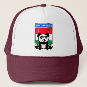 Gorra De Camionero Anillos de Hungría Panda