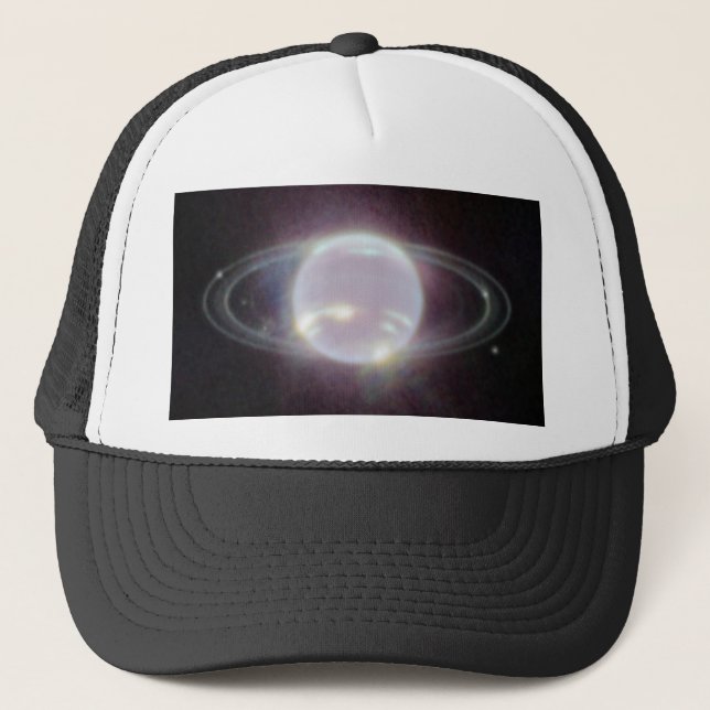 Gorra De Camionero Anillos JWST del planeta Neptuno (Anverso)