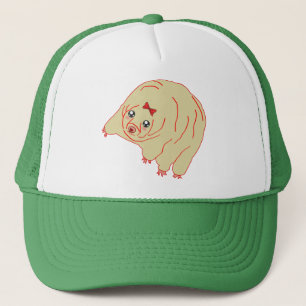 Gorra De Camionero Animado lindo del oso del agua tardígrado