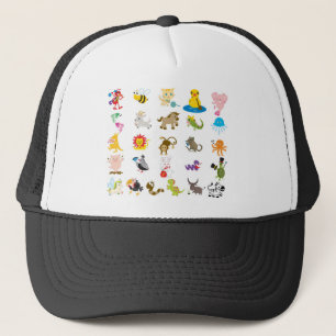 Gorra De Camionero Animal del alfabeto