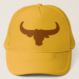 Gorra De Camionero Animal del Mammalia de los cuernos de Bull del