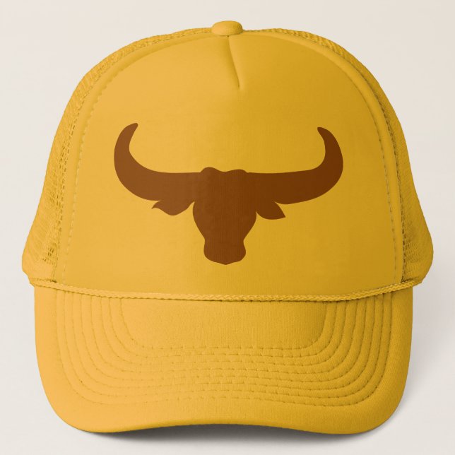 Gorra De Camionero Animal del Mammalia de los cuernos de Bull del (Anverso)