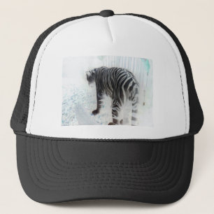 Gorra De Camionero Animal salvaje del Tigre Blanco