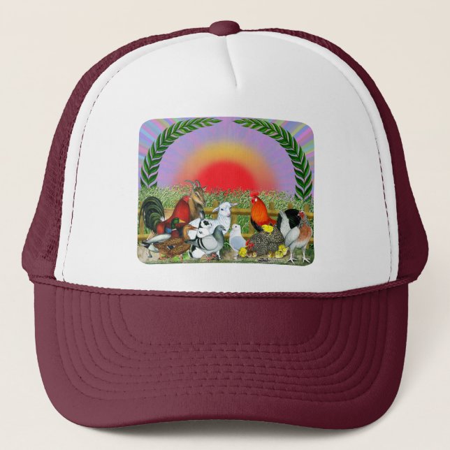 Gorra De Camionero Animales de granja (Anverso)