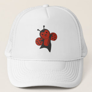 Gorra De Camionero Animales De La Cuesta Roja De La Mariquita Para Ni