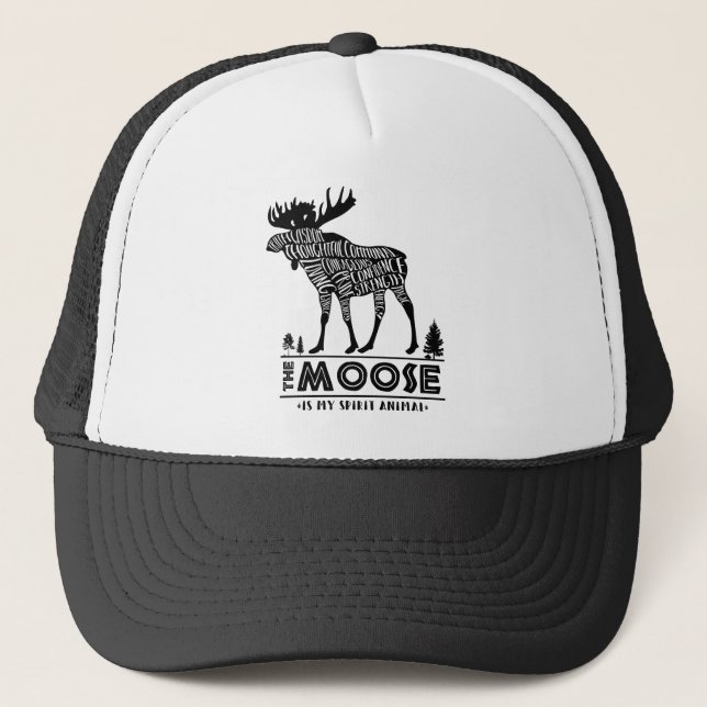 Gorra De Camionero Animales del alcohol: Los alces el | (Anverso)