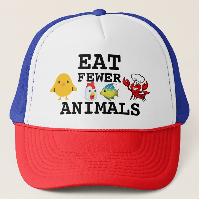 Gorra De Camionero ¿Animales del amor? (Coma menos animales) (Anverso)