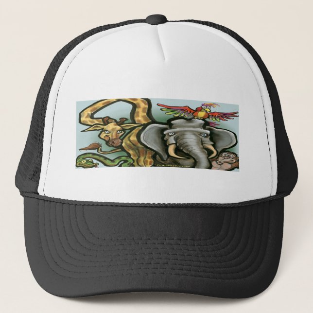 Gorra De Camionero Animales zoológicos (Anverso)