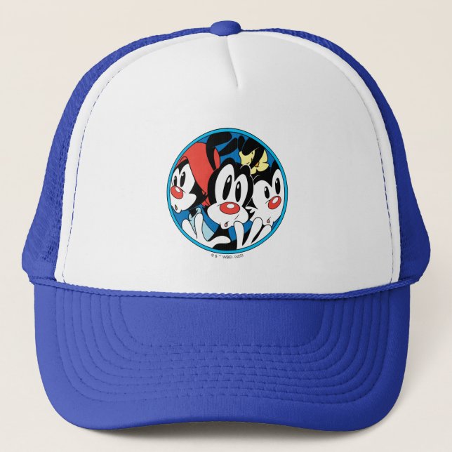 Gorra De Camionero Animaniacs | Gráfico circular de hermanos Warner (Anverso)