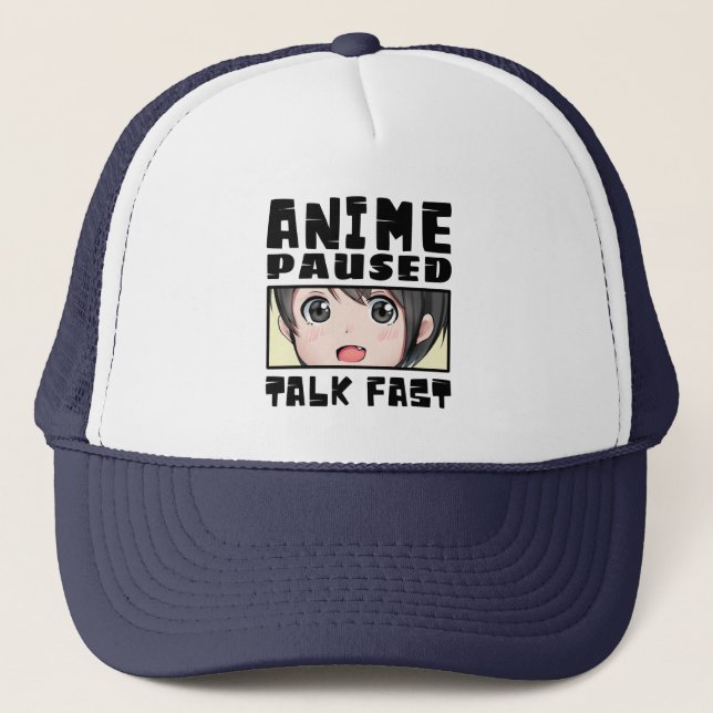 Gorra De Camionero anime paused talk fast (Anverso)