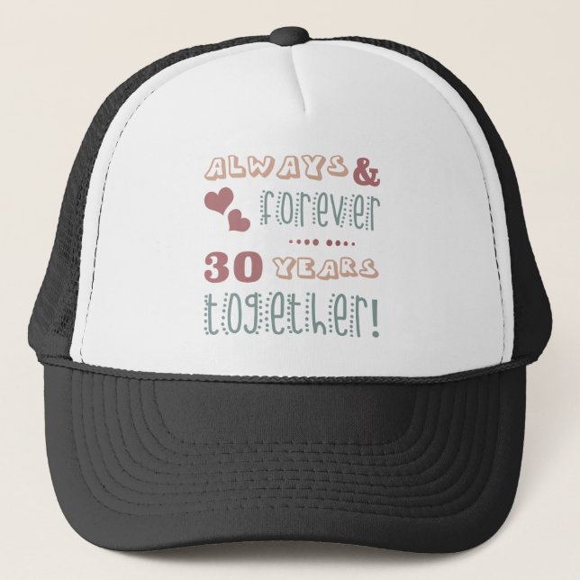 Gorra De Camionero Aniversario Boda de la Cuta 30 (Anverso)