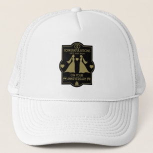 Gorra De Camionero Aniversario del Boda de Chicas gay