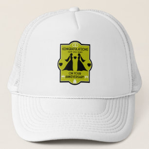 Gorra De Camionero Aniversario del Boda de Chicas gay
