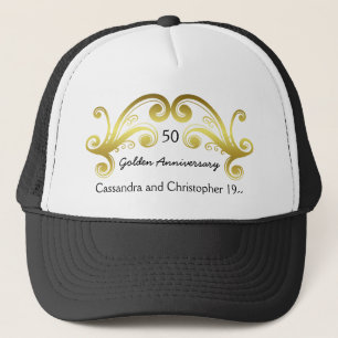 Gorra De Camionero Aniversario del boda de Oro