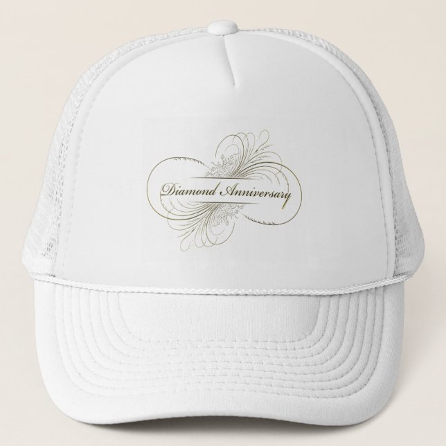 Gorra De Camionero Aniversario del diamante (Anverso)