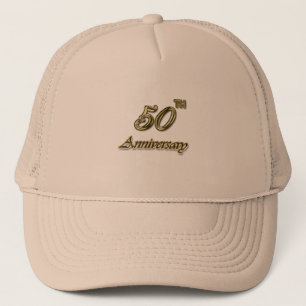 Gorra De Camionero Aniversario del oro 50.o