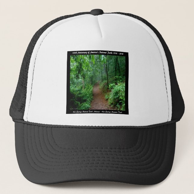 Gorra De Camionero Aniversario del Parque Nacional Senderos Mt Trail (Anverso)