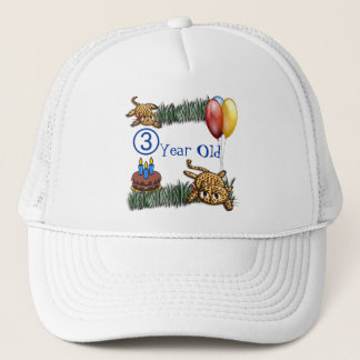 Gorra De Camionero Aniversario del Safari del Leopardo de 3 años de e