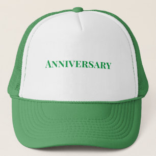 Gorra De Camionero Aniversario Kelly Personalizado de texto verde col