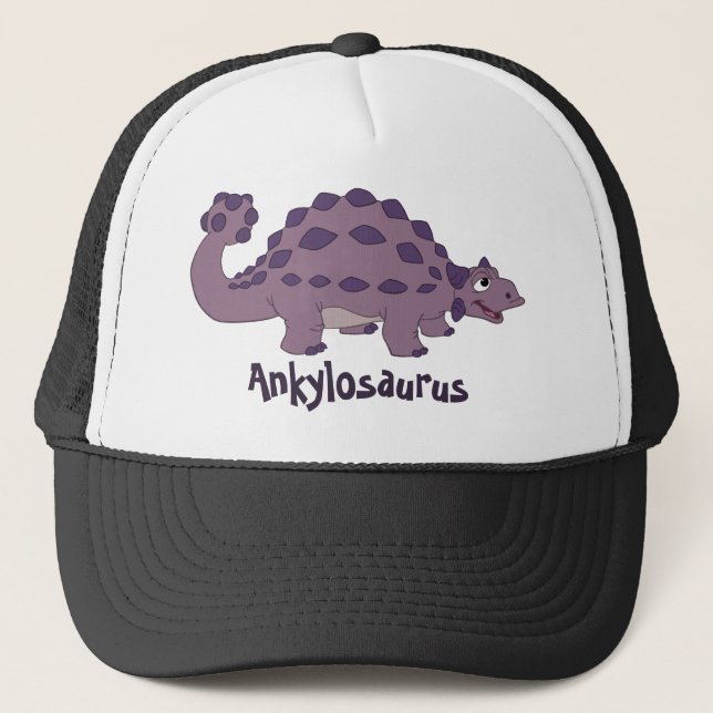 Gorra De Camionero Ankylosaurus del dibujo animado (Anverso)