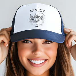 Gorra De Camionero Annecy France – Retro European Travel Art