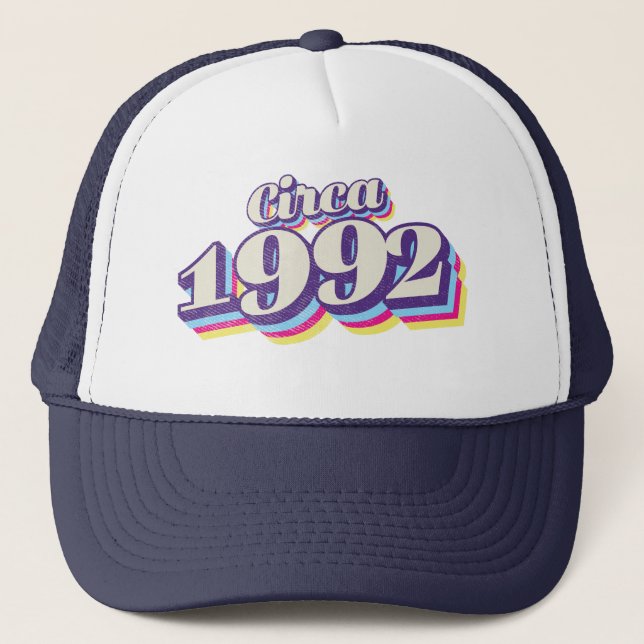 Gorra De Camionero Año de Cumpleaños - Alrededor de 1992 (Anverso)