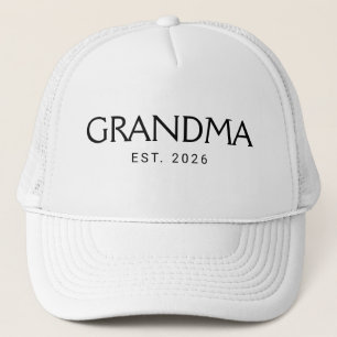Gorra De Camionero Año de establecimiento de la abuela clásica