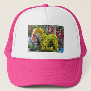 Gorra De Camionero Año del caballo   春 節 馬... Topiario chino de flore