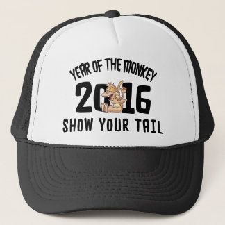 Gorra De Camionero Año del mono 2016 - muestre su cola
