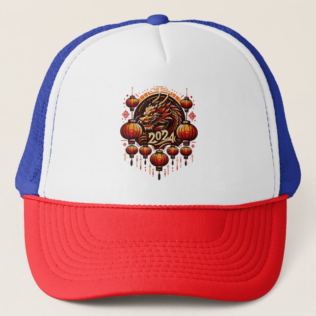 Gorra De Camionero año nuevo chino 2024 (Anverso)