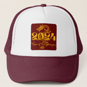 Gorra De Camionero Año Nuevo Chino 2024 del Dragón