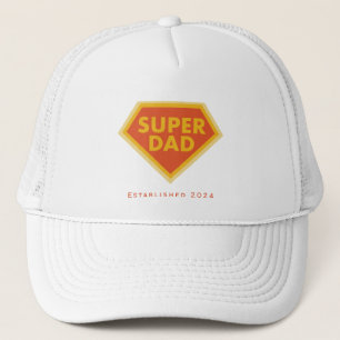 Gorra De Camionero Año personalizado de Super Dad
