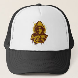 Gorra De Camionero Anonimato Bruh LOGO -