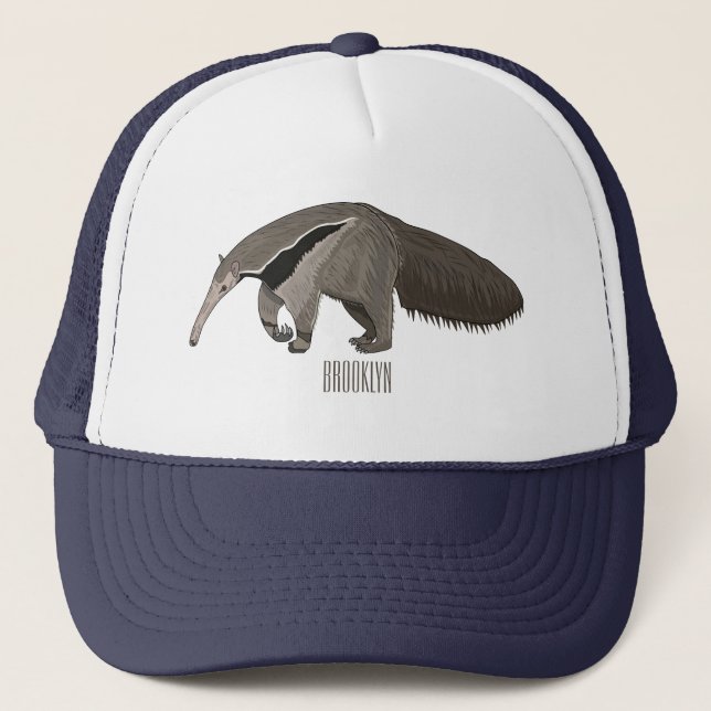Gorra De Camionero Anteater personalizado ilustracion (Anverso)