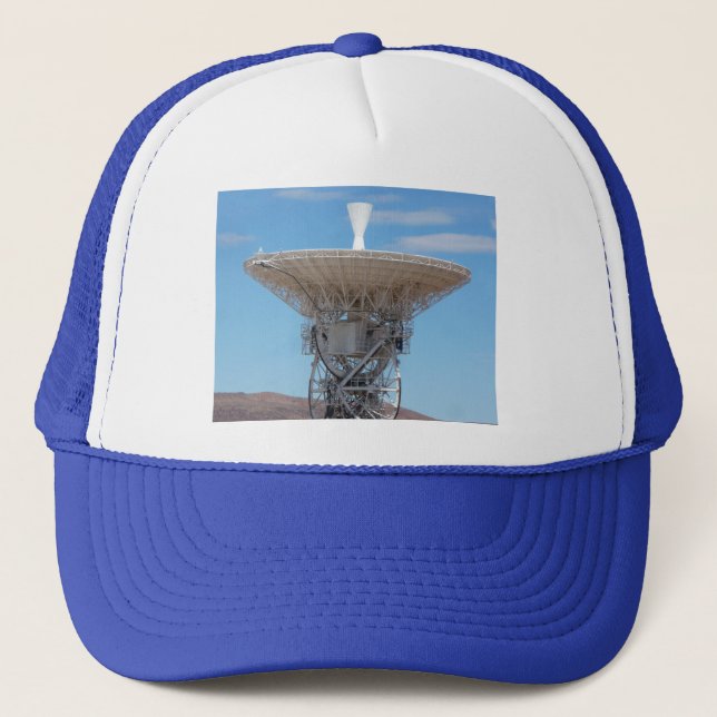 Gorra De Camionero Antena de Dish Espacial Profunda Apolo (Anverso)
