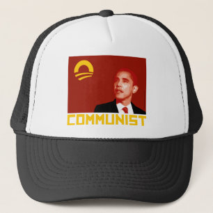 Gorra De Camionero Anti-Obama: Comunista de Barack Obama