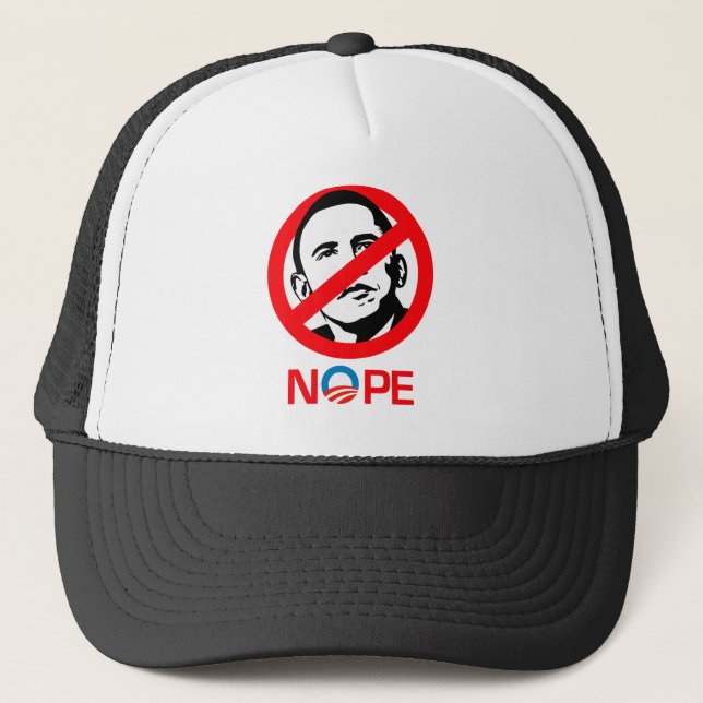 Gorra De Camionero Anti-Obama - Nope (Anverso)