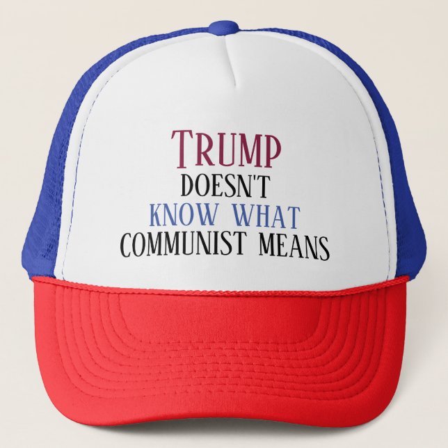 Gorra De Camionero Anti-Trump (Anverso)