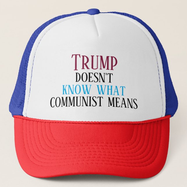Gorra De Camionero Anti-Trump (Anverso)