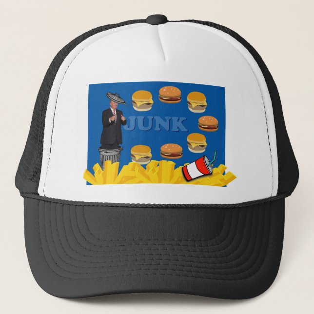 Gorra De Camionero Anti Trump / Junk, (Anverso)