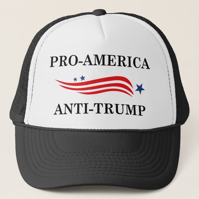 Gorra De Camionero Anti Trump pro-Estados Unidos (Anverso)