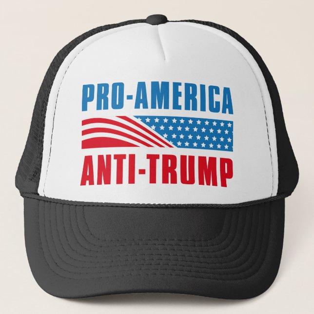 Gorra De Camionero Anti Trump pro-Estados Unidos (Anverso)