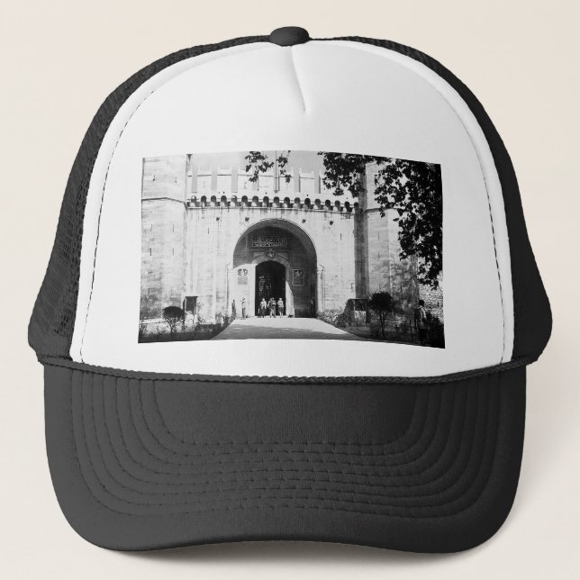 Gorra De Camionero Antigua Turquía Estambul Puerta del Palacio Topkap (Anverso)