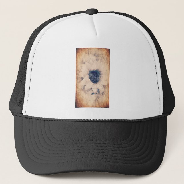 Gorra De Camionero Antiguo Girasol (Anverso)