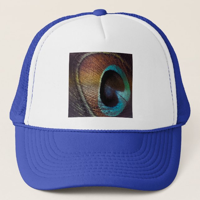 Gorra De Camionero Antiguo Hues Peacock Feather Eye (Anverso)