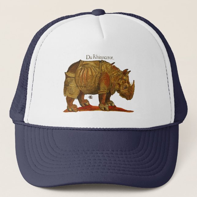 Gorra De Camionero Antigüo rinoceronte durer (Anverso)